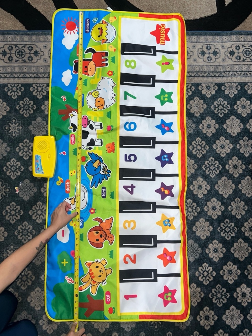 Amazon Kids Musical Piano Mat - Yellow, Blue, Green, Red